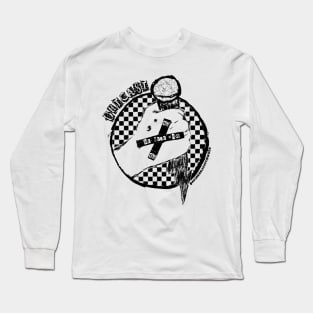 Outcast Checker Black Logo Long Sleeve T-Shirt